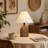 1-Light Ceramic Table Lamp with Linen Shade