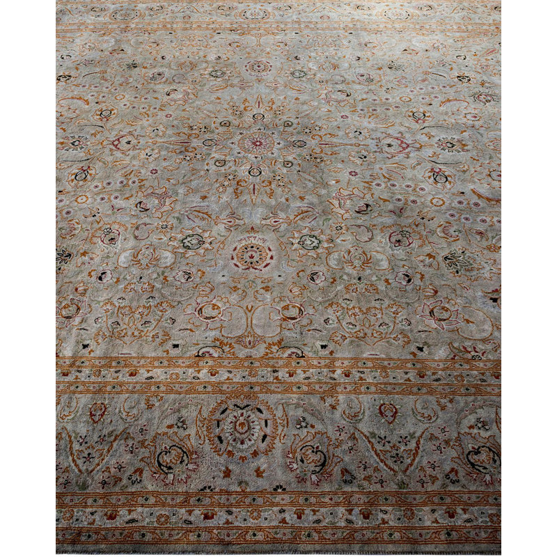 Yamani One-of-a-Kind 8' X 10' New Age Wool Area Rug Grey