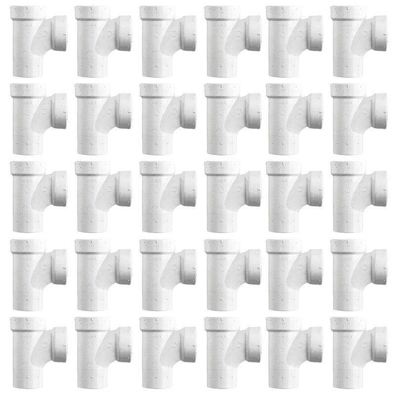 3 po. Tuyau d'évacuation des eaux usées en PVC, drain en PVC, Tee Street, S x H x H