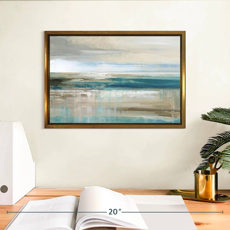 Mer de Kofi, Cadre flottant doré, 13 po x 9 po