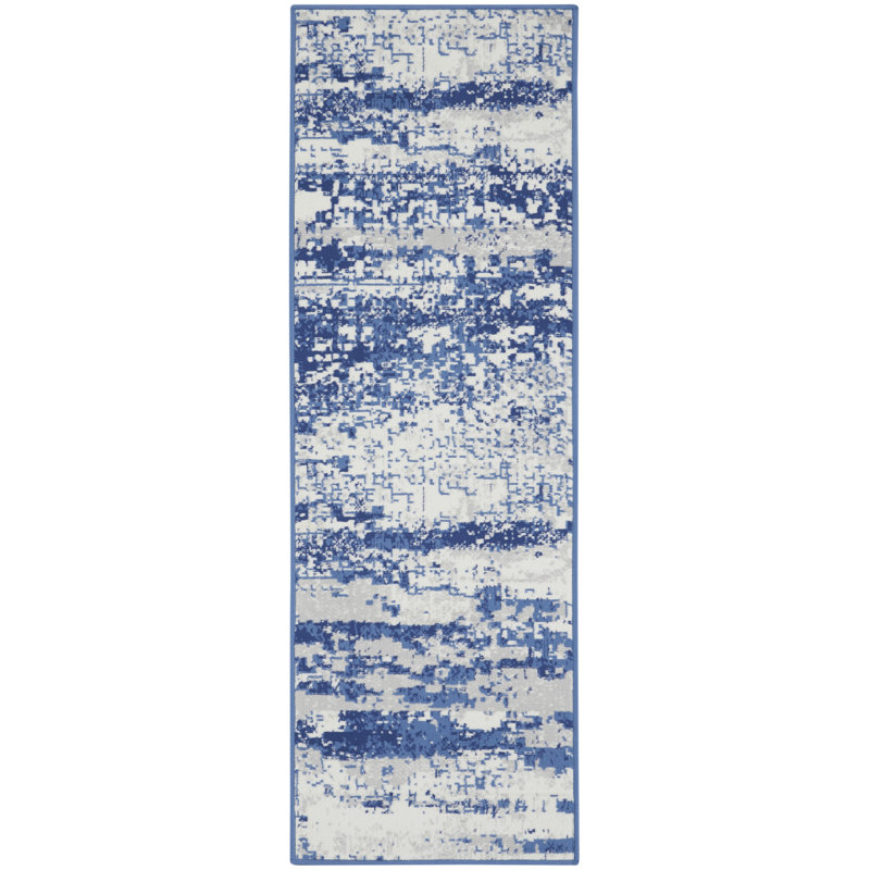 Abstract Indoor Rug, Runner 2' x 8'