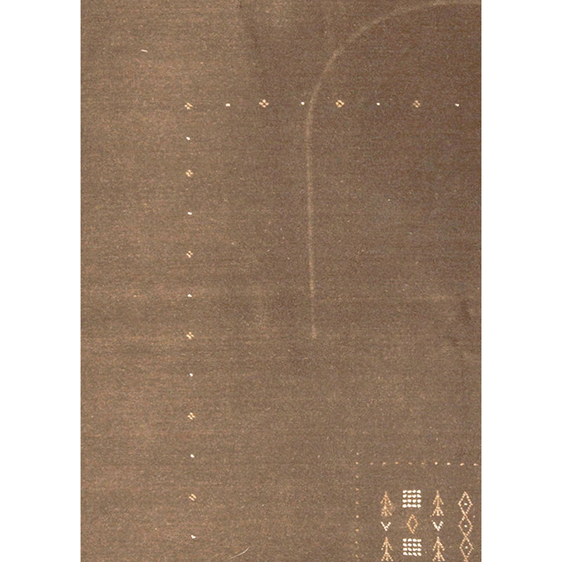 Tapis brun noué à la main de haute qualité