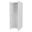 Armoire blanche avec 2 portes et tringle
