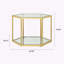 Ensemble de salon polyvalent et élégant 1 + 5 avec table basse, table de chevet et table d'appoint