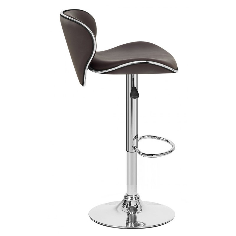 Tabouret tournant à hauteur réglable Boca, Brun