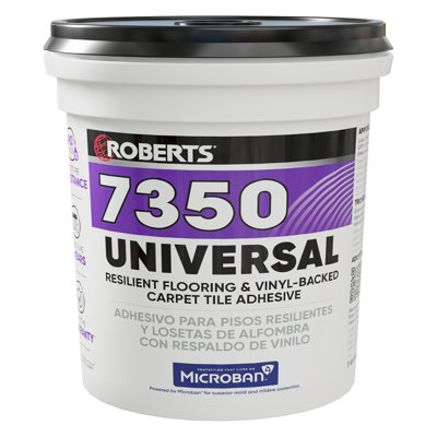 ROBERTS 7350 UNIVERSAL Revêtement de sol résilient et adhésif pour carrelage - 1 gallon / 3,78 L