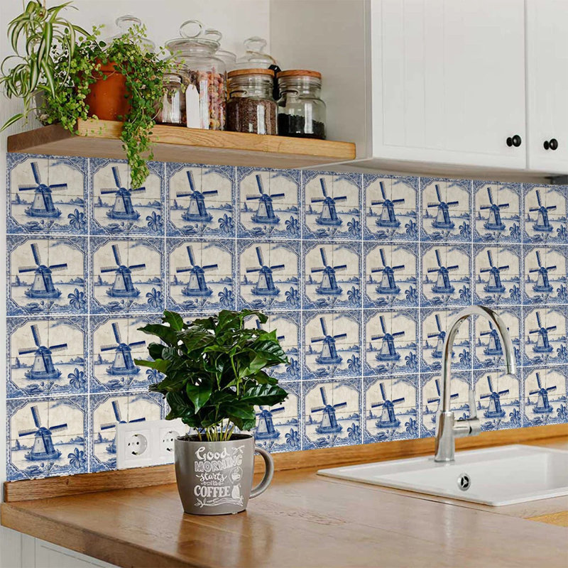 Carreau de mosaïque auto-adhésif en vinyle l 12 po x L 12 po