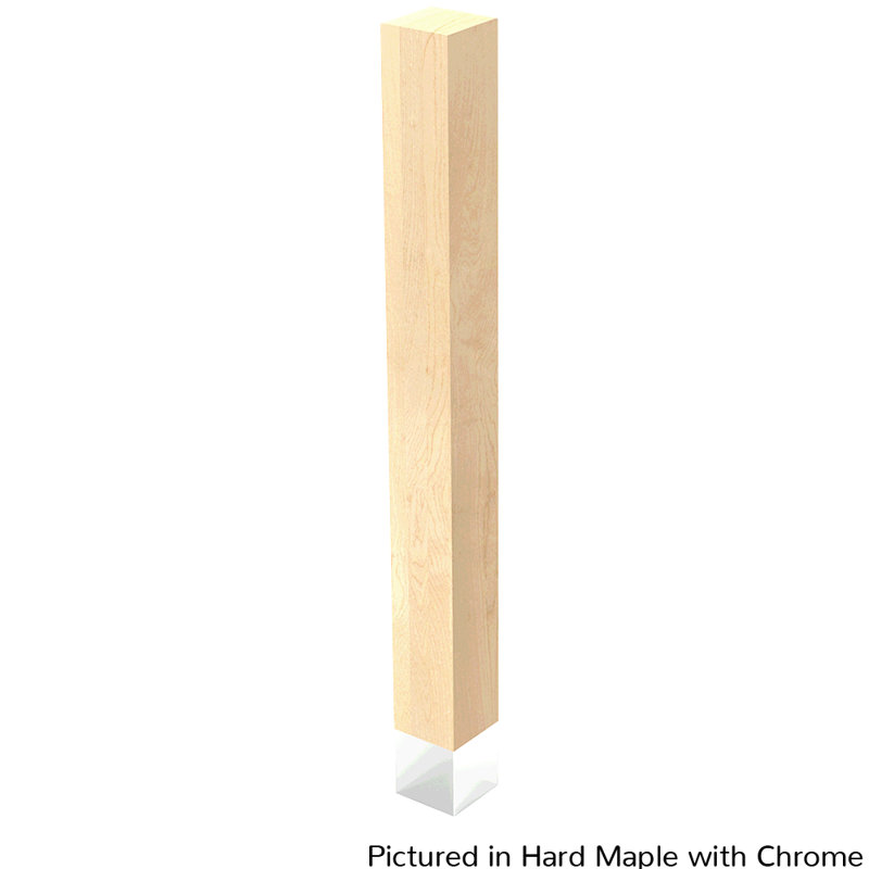 Hakan Table Leg, 42.25" H x 4" W x 4" D, Chrome