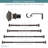 Aiden Steel Adjustable Single Curtain Rod-1566501416-1566501419
