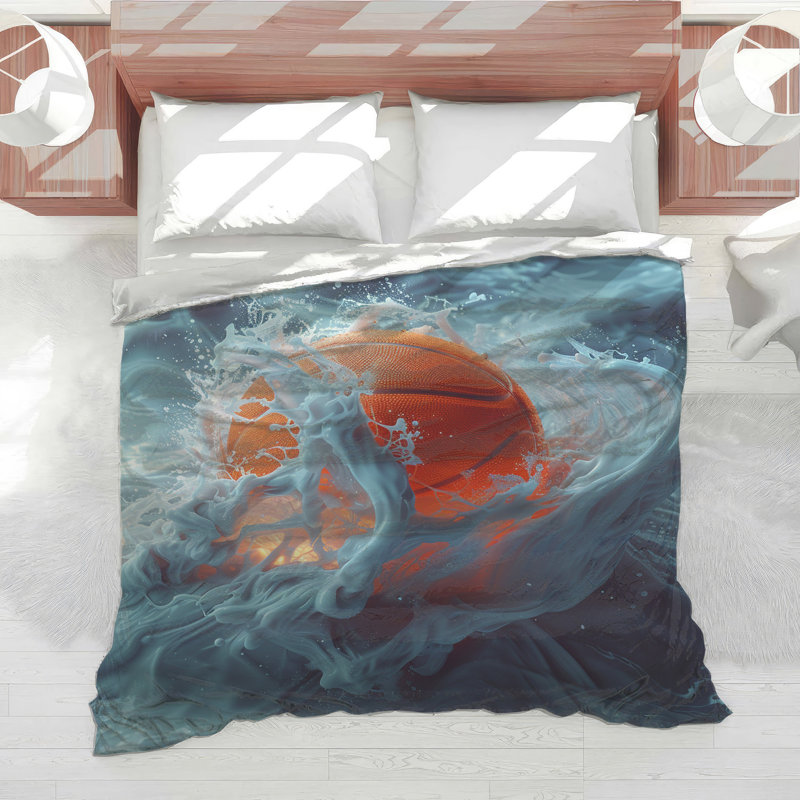 Basketball Bedding Sports Comforter Modern, King