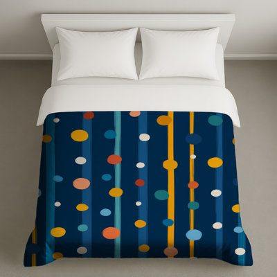 Polka Dots Bedding Pattern Duvet Cover Modern