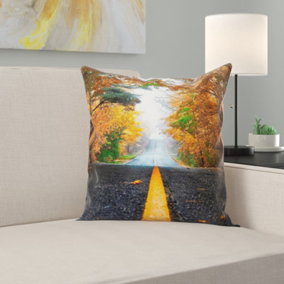 Floral Microsuede Throw Pillow