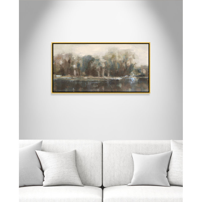 «Daily Reflections I - Landscape Version Print» par Carol Robinson, Espresso, H 19,5 po x l 37,5 po