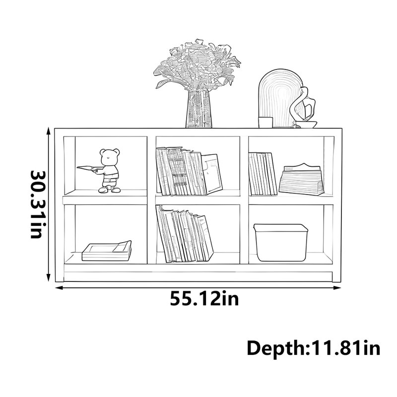 Bibliothèque de rangement moderne et unique