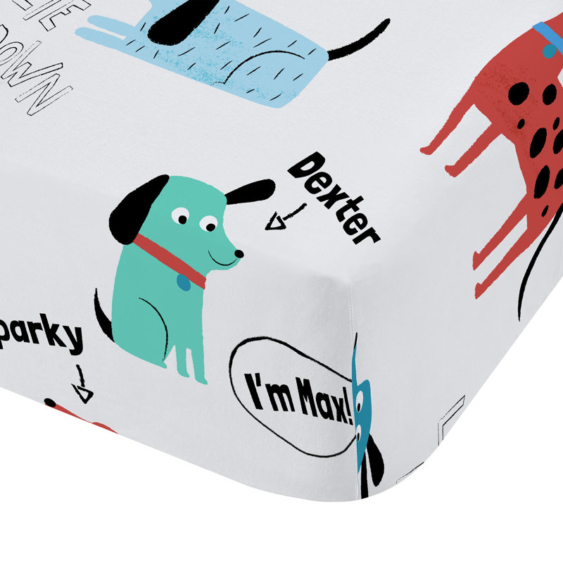 Woofing Dogs  Fitted Sheet