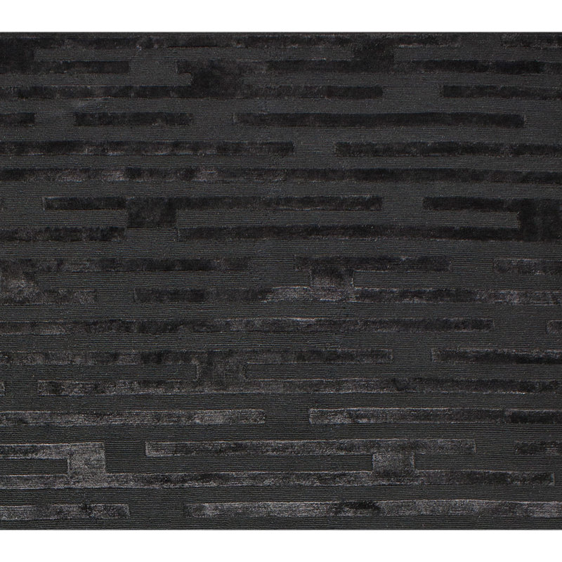 Handmade Wool Striped Area Rug, Rectangle 9' x 12'