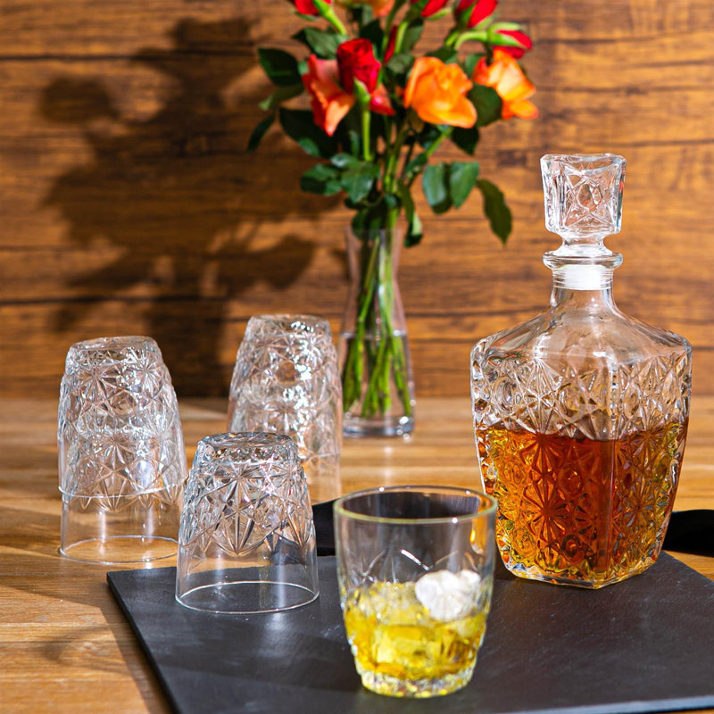 Dedalo Whisky Decanter & Glasses
