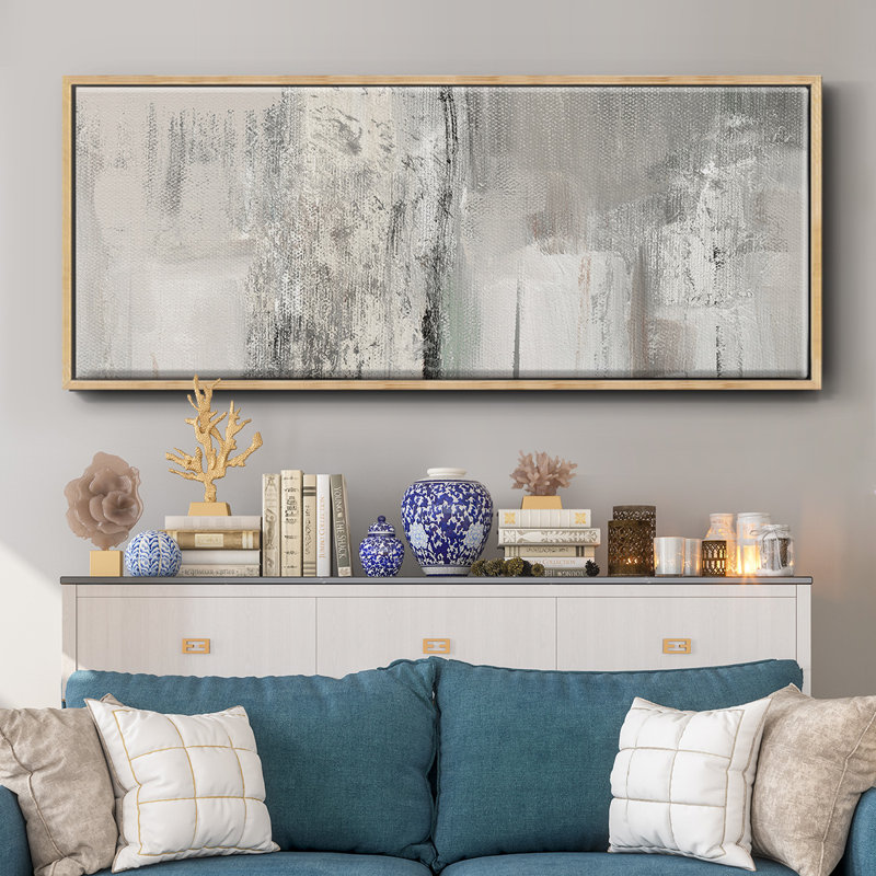 Rivage scintillant - toile encadrée, H 24 po x l 60 po