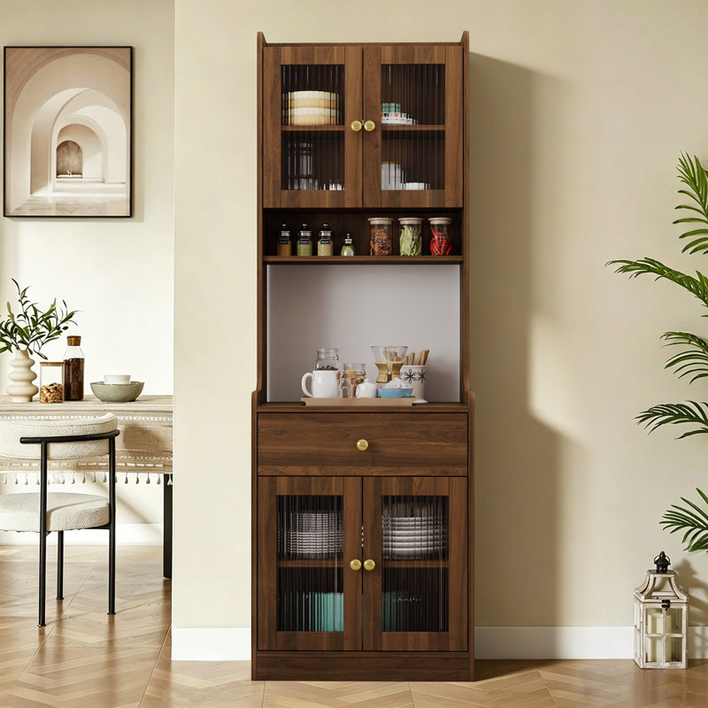 Armoire de rangement pour garde-manger Farmhouse Kitchen, Brown