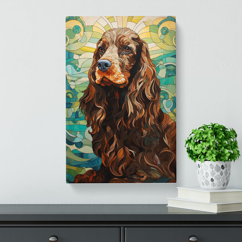 Cocker Spaniel Deco - Wrapped Canvas, 60cm H x 40cm W x 3cm D