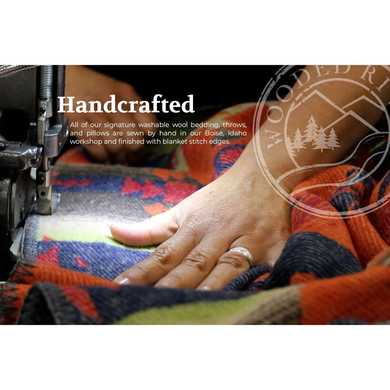 Wooded River Lapis Valley Bedscarf - King, King