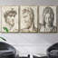 Classical Study I - Ensemble de 3 reproductions de photos sur toiles-97757239-97757236