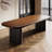 Solid wood rectangular pine dining table-1834792669
