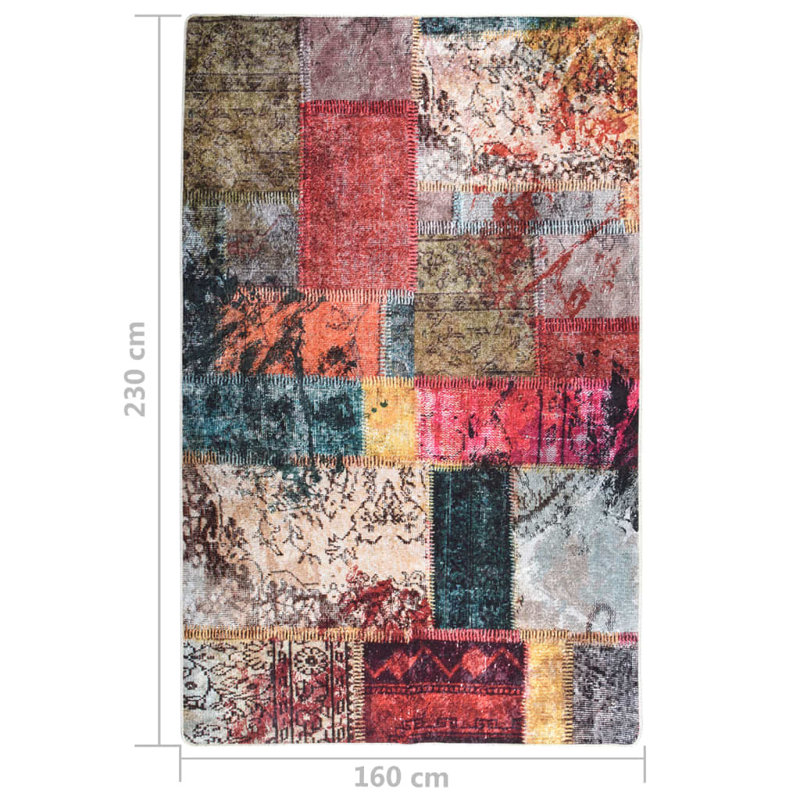 Gilroy Patchwork Area Rug, Rectangle 160 x 230cm
