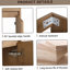 Meuble-lavabo autoportant à fermeture en douceur avec lavabo