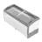 71 po. Congélateur de présentation de crème glacée commerciale, 20 pieds cubes pi. MCF-20C