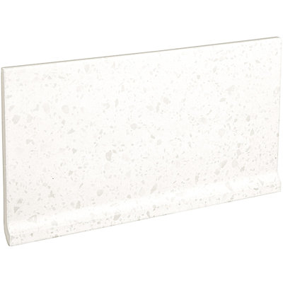 Birthplace 12'' L x 6'' W Porcelain Terrazzo Look Cove Base Tile Trim