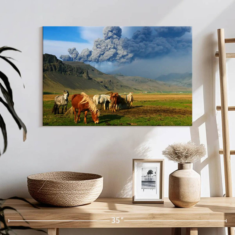 Brampt Icelandic Ponies, 16" H x 24" W