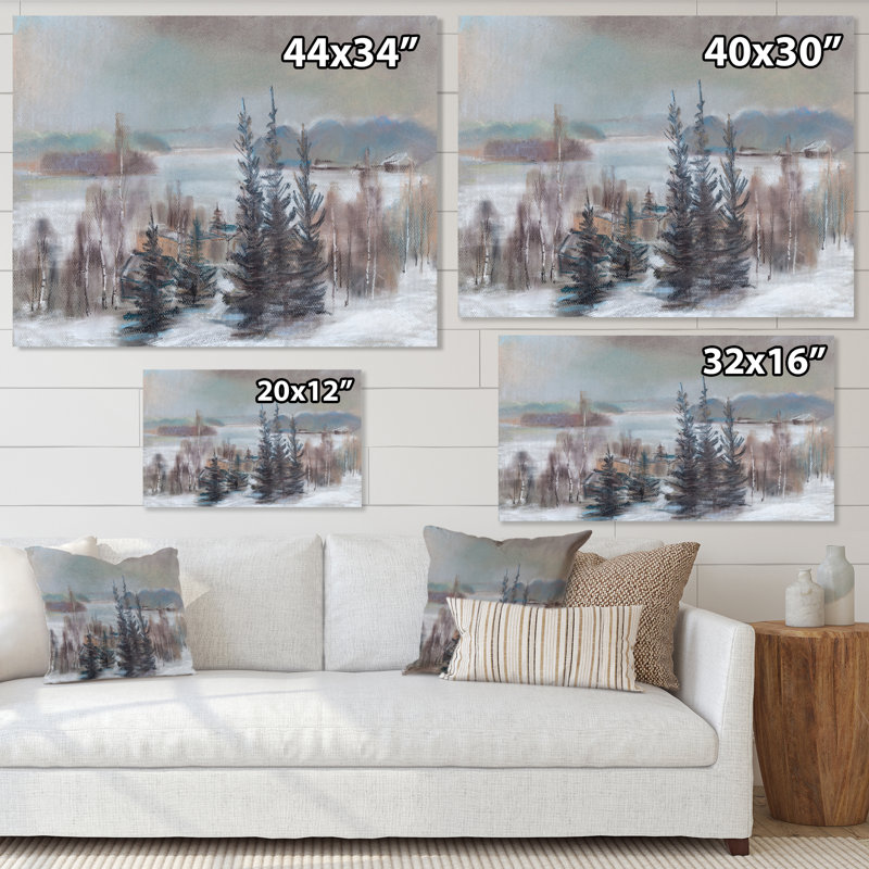 Dodson - Art mural sur toile traditionnel, H 34 po x l 44 po x P 1 po, Toile tendue