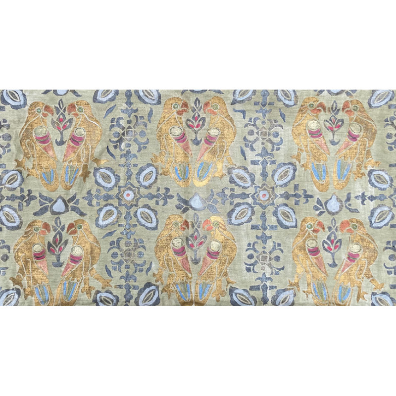 Parrots I Linen Rectangular Pillow Cover, 19" x 32", Linen