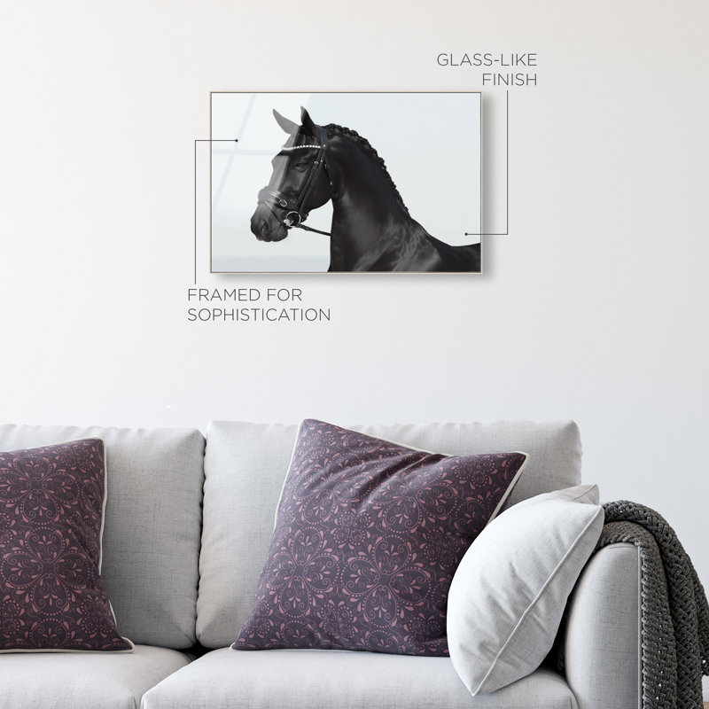 Midnight Majesty II Print by Oliver Gal, 16"H x 11"W, Silver Floater Frame