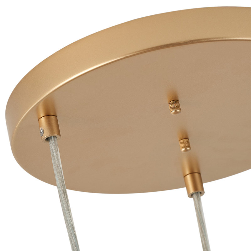 3-Light Brass Metal Chandelier with White Glass Shades, Adjustable Height, Dimmable, UL Certified, E26 Base