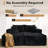 74.8" Plush Corduroy Modular Boneless Floor Sofa With Double Chaise — No Assembly, Fluffy Deep Seat Sleeper Couch Bed-225200273
