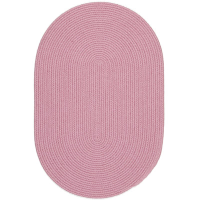 Tapis rose tressé à la main Misha
