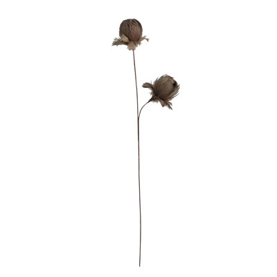Tige de fleur en plumes biologiques