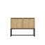 Modern Console Table, Sapphire Colour, 35.4 x 27.6 x 13.4 inches | 100% Melamine Coated Particle Board, Thickness: 0.7 inches | Sleek Industrial Design, Perfect for Living Room & Entryway, Stylish & Durable-1194422176