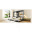Lits simples escamotables doubles avec armoires et tablettes, gris