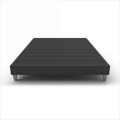Base de lit plateforme simple, sommier de chambre à coucher, base rembourrée sans outil à installation rapide