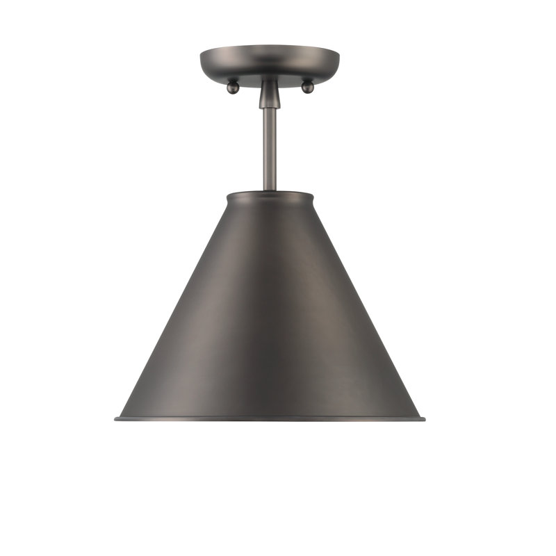 Plafonnier semi-encastré Dimson, Bronze graphite foncé