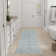 Nourison Washable Charm 2'2" x 8' Blue Ivory Modern Indoor Rug