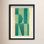 Erickson "Green Abstract" Print by Oliver Gal