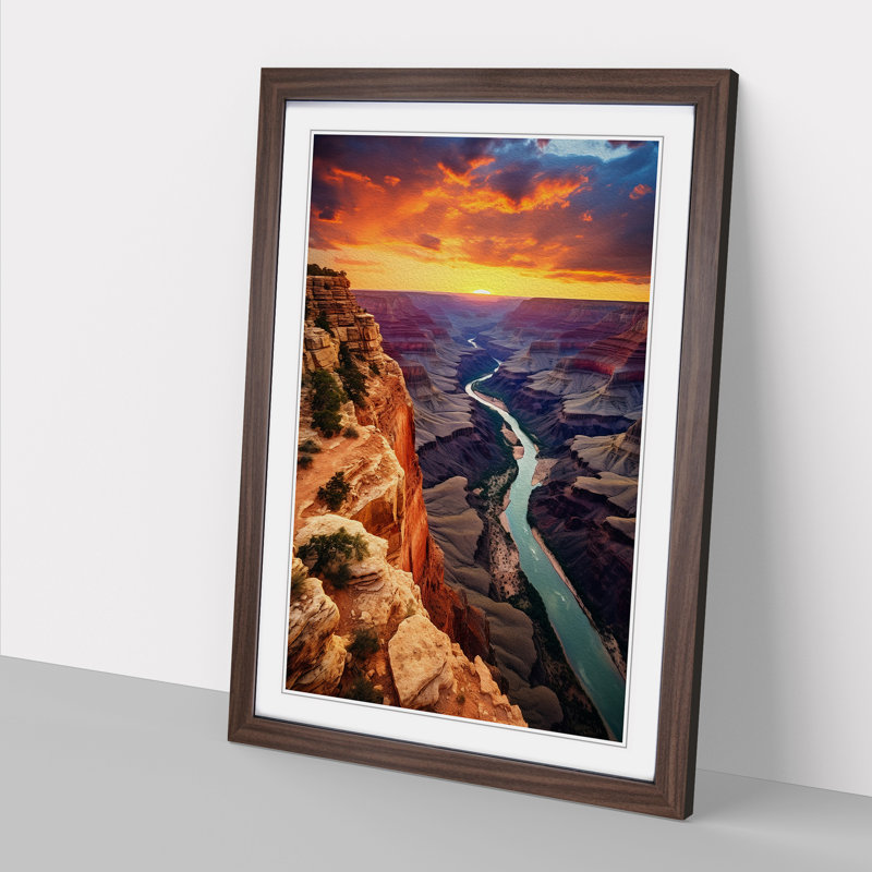 Grand Canyon Contemporary - Framed Print