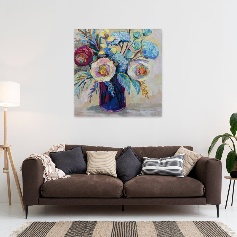 «All Grown Up», art floral contemporain, H 36 po x l 36 po