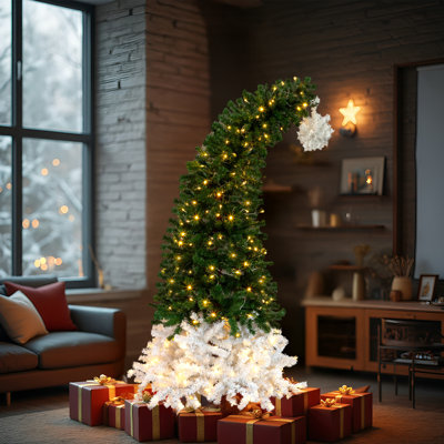 Arbre de Noël, Leds blanc chaud (8 modes), idéal pour les décorations de maison / bureau / vacances