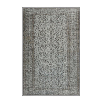 Tapis en laine gris / bleu