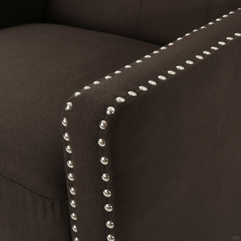 Classic Fabric Push Back Chair, Coffee